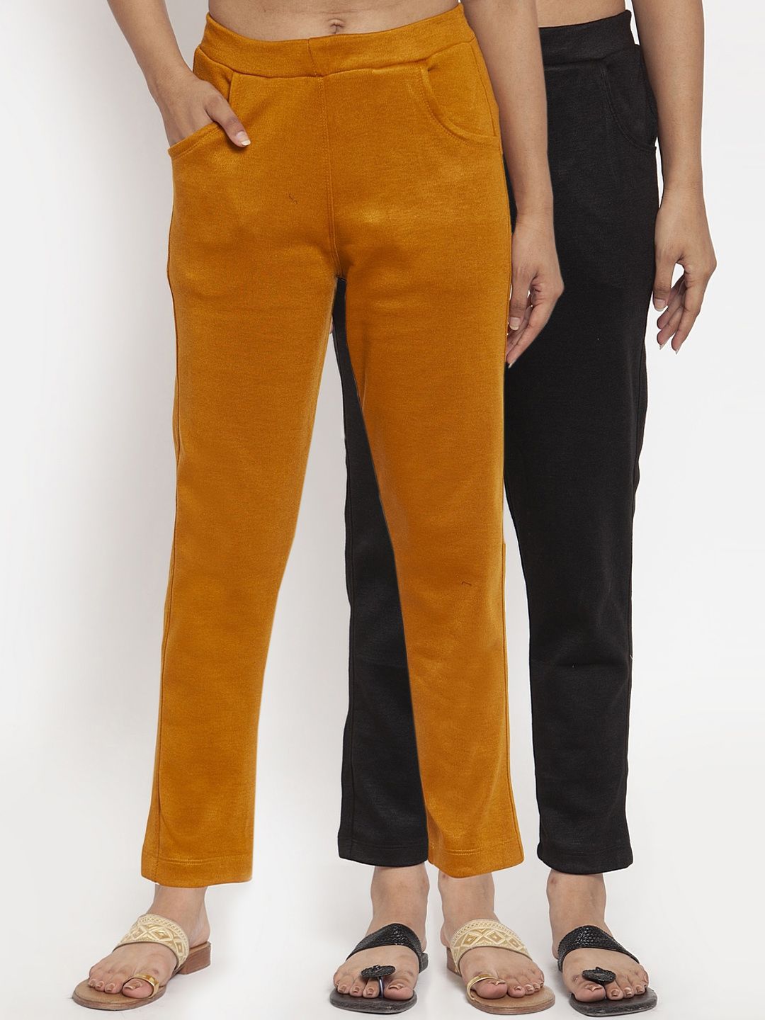 TAG 7 Women Pack of 2 Solid Leggings - Distacart