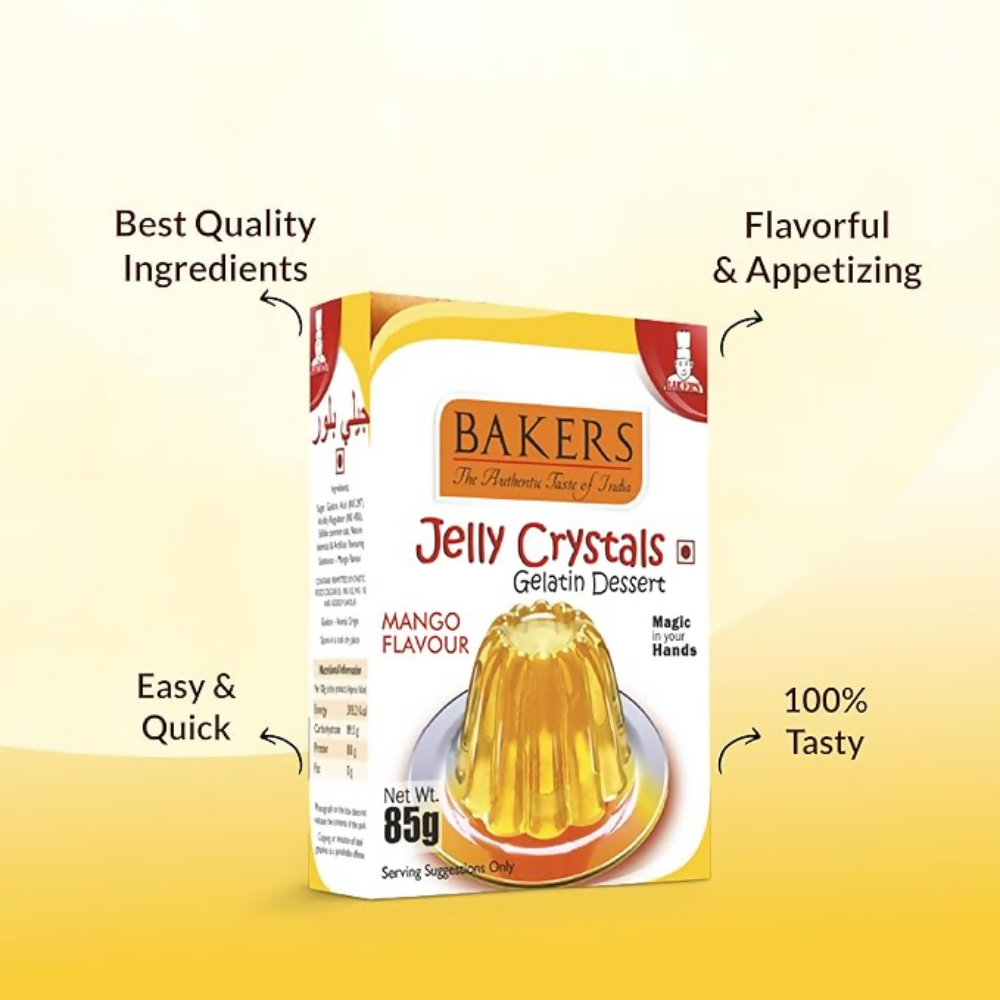 BAKERS Jelly Crystals (Gelatin Dessert) - Mango - Dista
