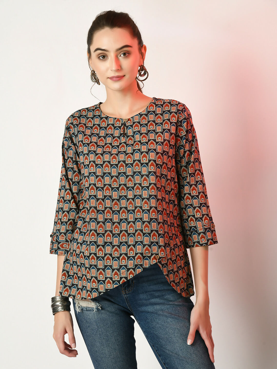 Myshka Women's Multi Printed Top - Distacart