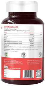 Thumbnail for bliss welness heart health arctic fish oil high potency omega 3 softgel capsule