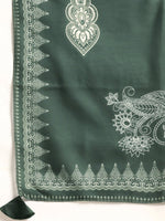 Thumbnail for Anouk Women Green Ethnic Motifs Embroidered Kurta with Palazzos & Dupatta - Distacart