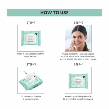 Swiss Beauty Clean And Glow Makeup Remover Wipes - Distacart