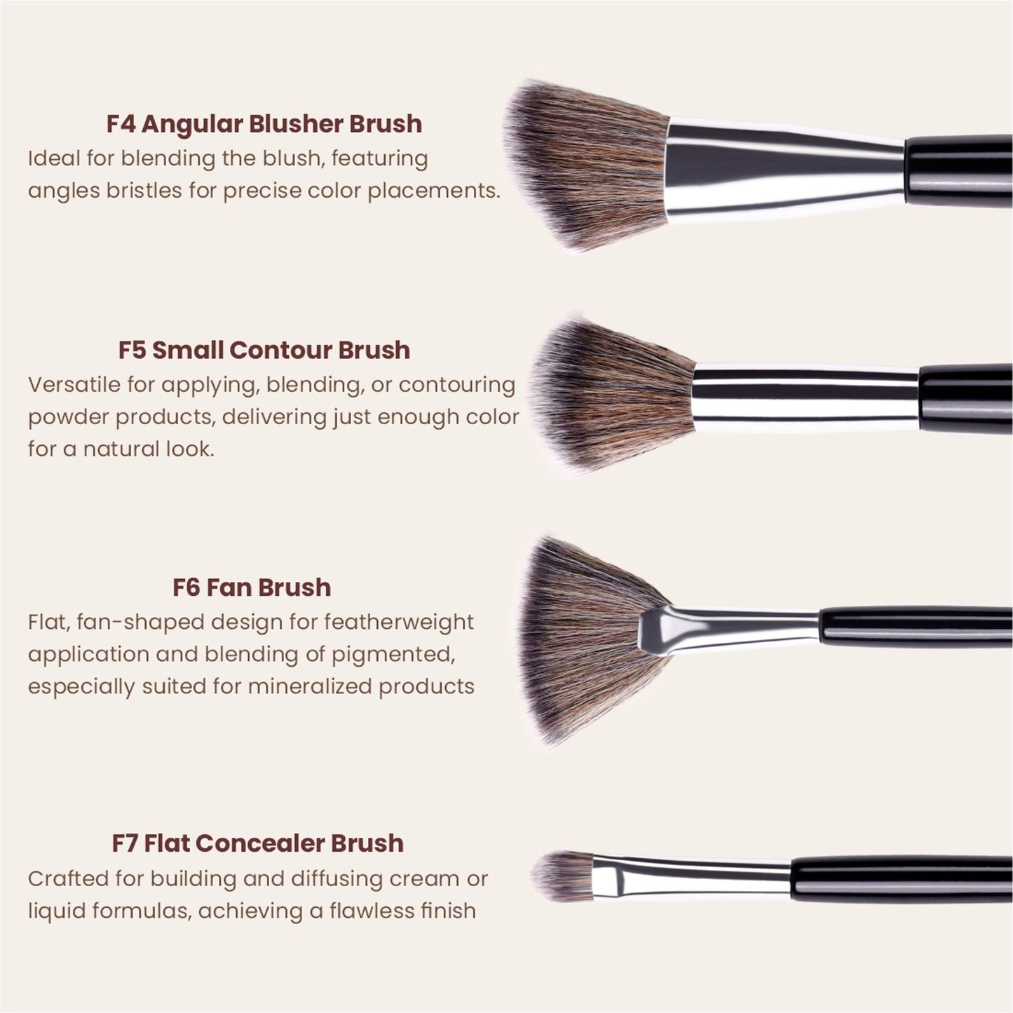 Matt Look Brush Chemistry Master Pro Artistry - Set of 12 - Distacart