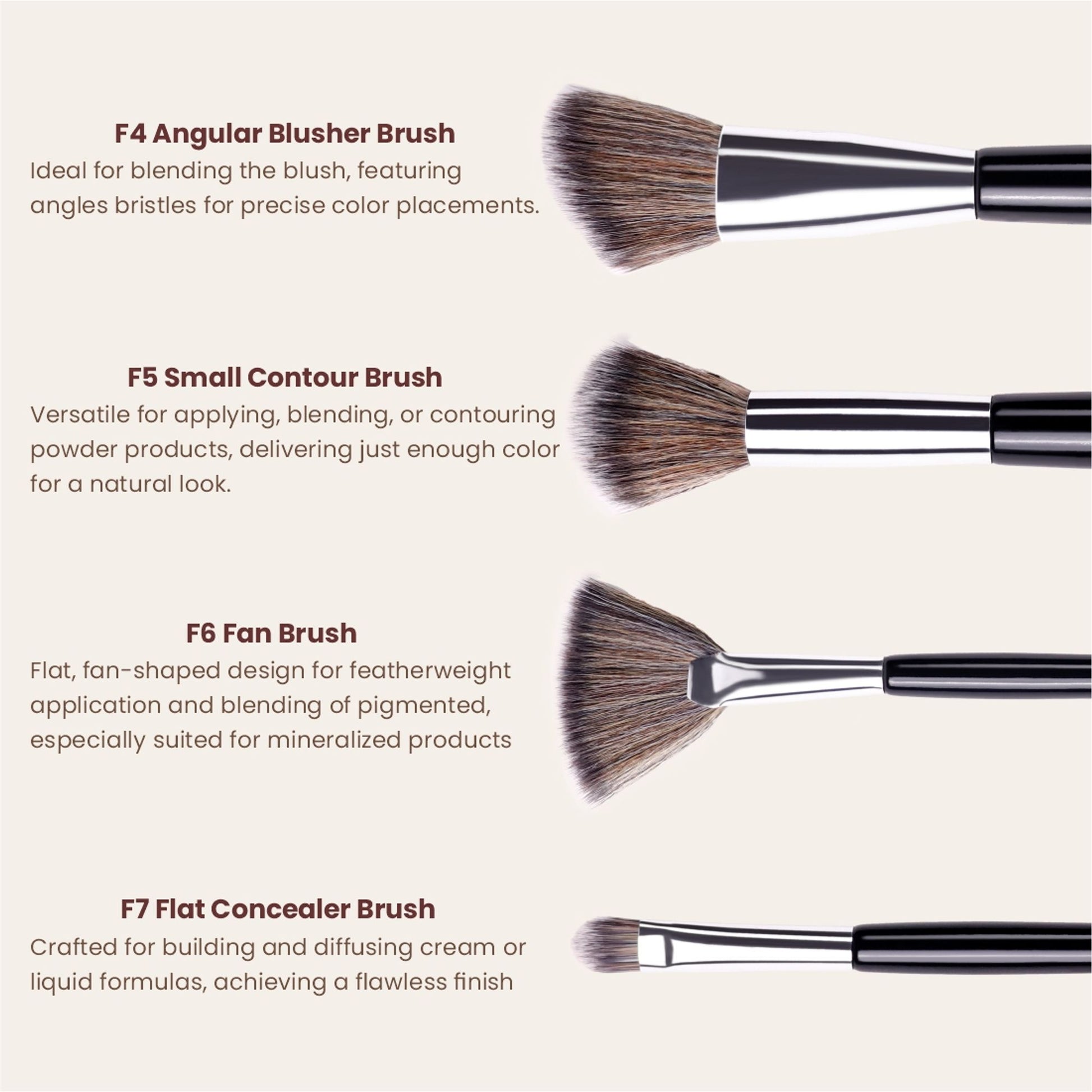 Matt Look Brush Chemistry Master Pro Artistry - Set of 12 - Distacart