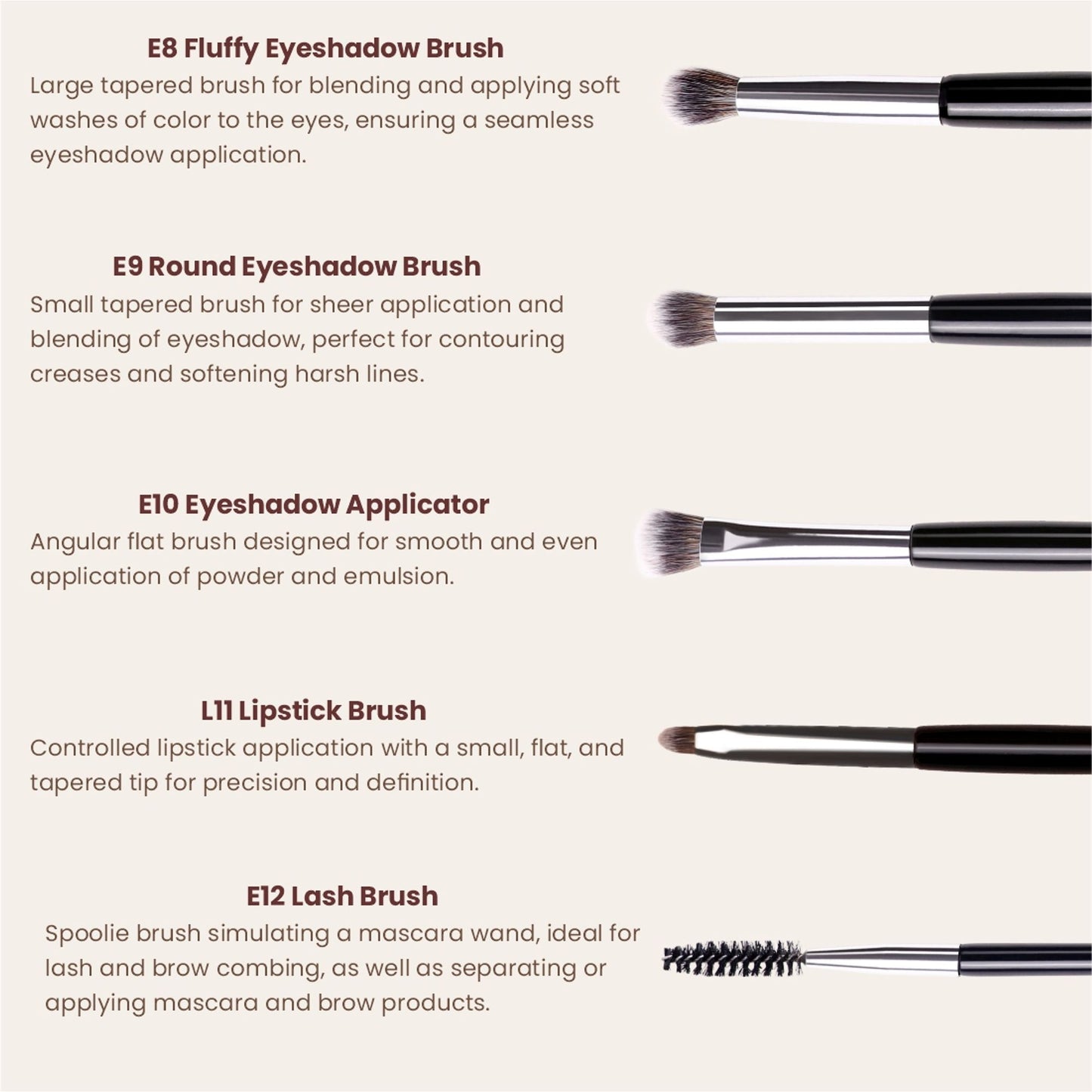 Matt Look Brush Chemistry Master Pro Artistry - Set of 12 - Distacart