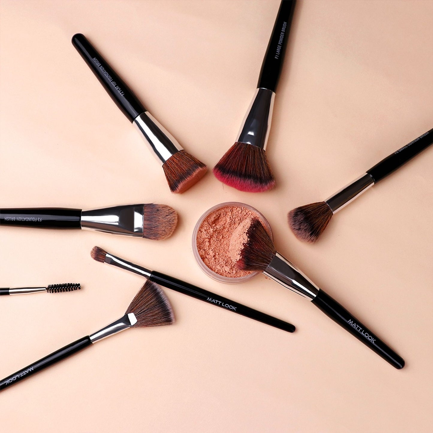 Matt Look Brush Chemistry Master Pro Artistry - Set of 12 - Distacart