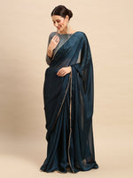 Thumbnail for Anouk Sequinned Pure Georgette Saree - Distacart