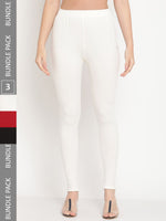Thumbnail for TAG 7 Pack Of 3 Ankle Length Leggings - Distacart