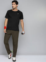 Thumbnail for Alcis Men Black Slim Fit Running T-shirt - Distacart