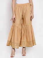 Thumbnail for TAG 7 Women Flared Regular Palazzos