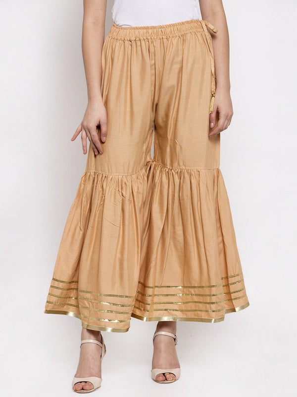 TAG 7 Women Flared Regular Palazzos