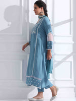 Thumbnail for Anouk Women Embroidered Regular Thread Work Kurta with Trousers & With Dupatta