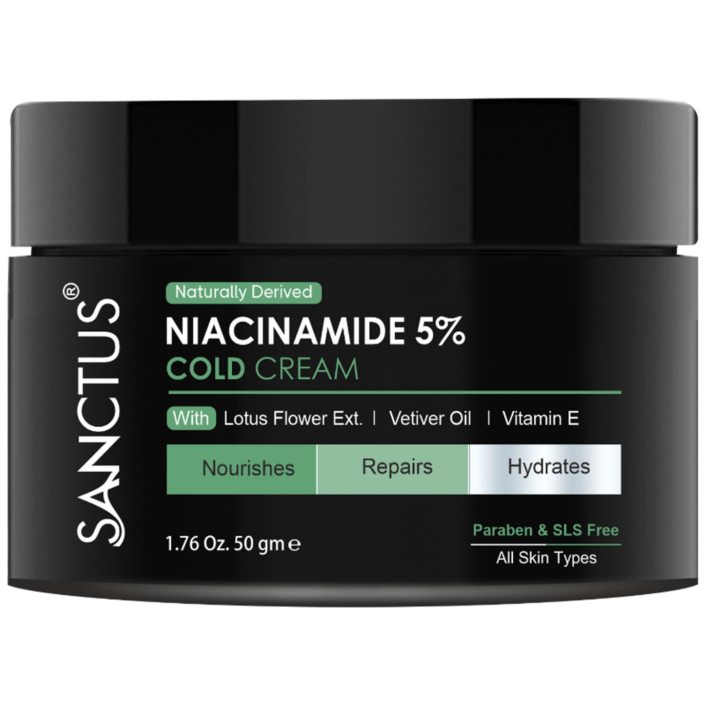 SANCTUS Moisturizing 5% Niacinamide Cold Cream - 50g