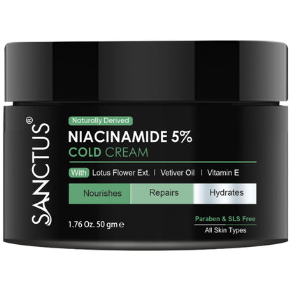 SANCTUS Moisturizing 5% Niacinamide Cold Cream - 50g