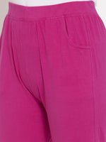 Thumbnail for TAG 7 Women Magenta Solid Ankle-Length Leggings - Distacart