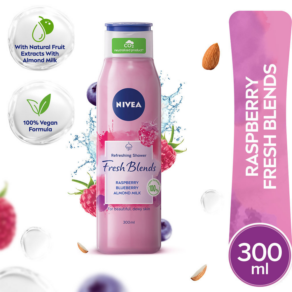 Nivea Fresh Blends Raspberry Body Wash - Distacart