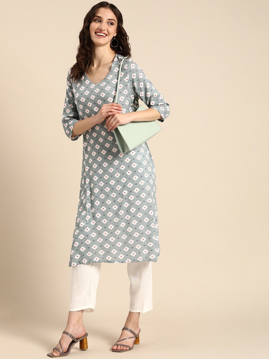 Anouk Printed Regular Kurta with Trousers - Distacart