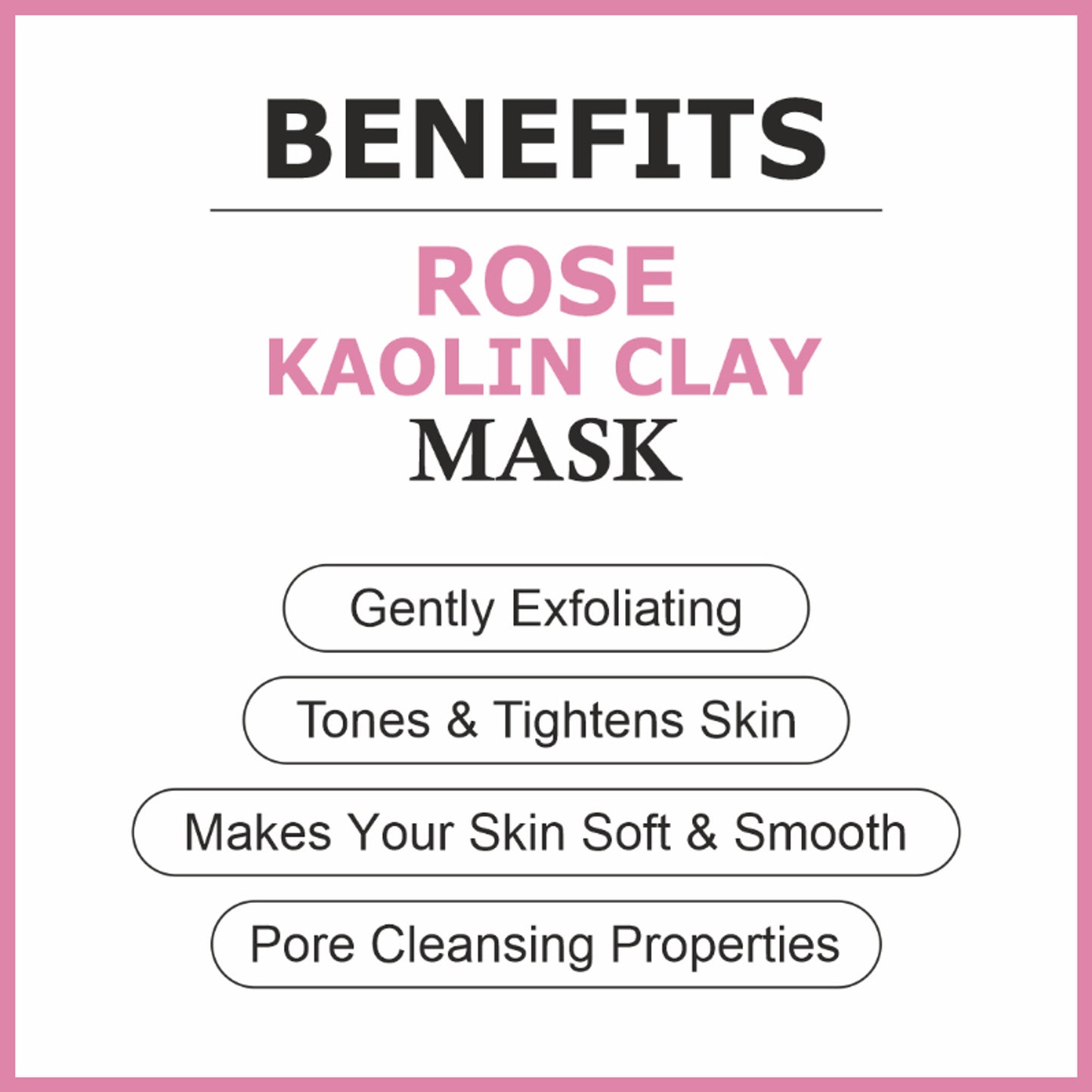 She Essentials Rose Kaolin Clay For Gentle Cleansing