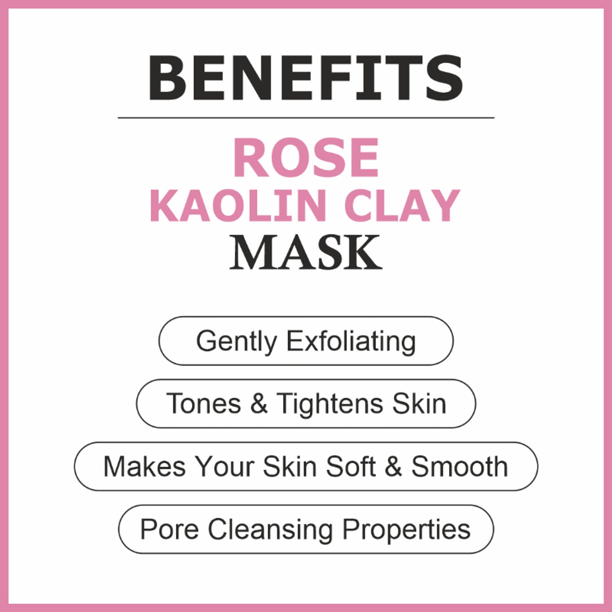 She Essentials Rose Kaolin Clay For Gentle Cleansing