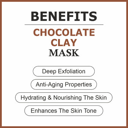 She Essentials Choclate Clay Mask For Exfoliation Skin & Brightening