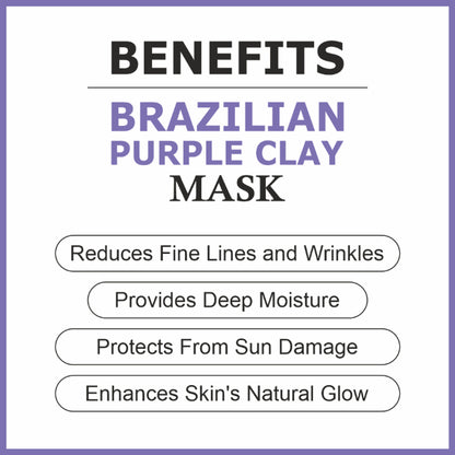 She Essentials Brazilian Purple Clay Mask For Brightening Skin