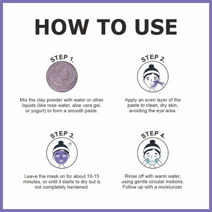 She Essentials Brazilian Purple Clay Mask For Brightening Skin
