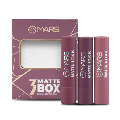 MARS Cosmetics Matte Lipsticks Box - 03 Plums - Distacart