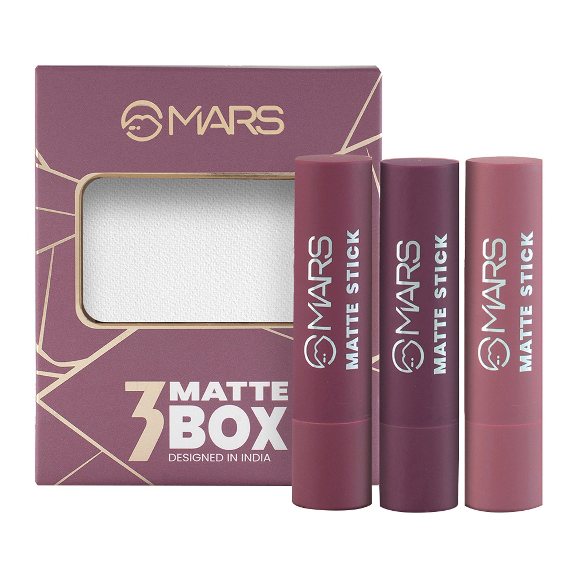 MARS Cosmetics Matte Lipsticks Box - 03 Plums - Distacart