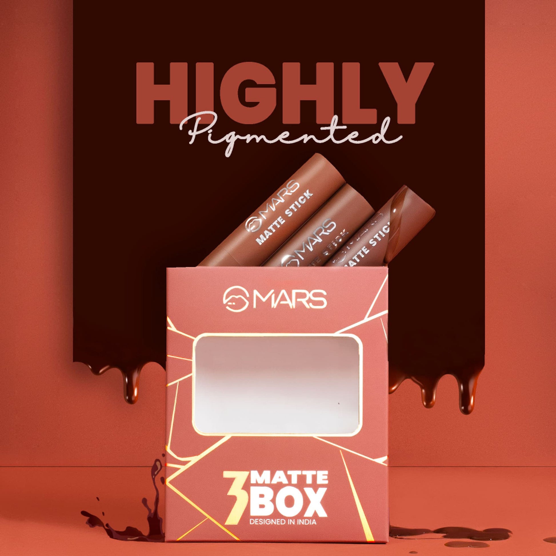 MARS Cosmetics Matte Lipsticks Box - 03 Plums - Distacart