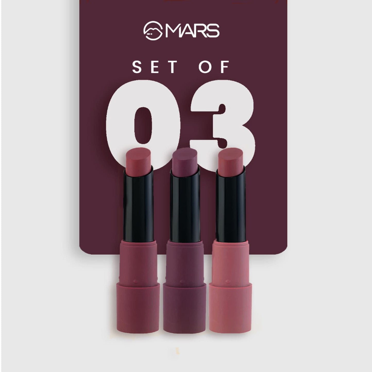 MARS Cosmetics Matte Lipsticks Box - 03 Plums - Distacart