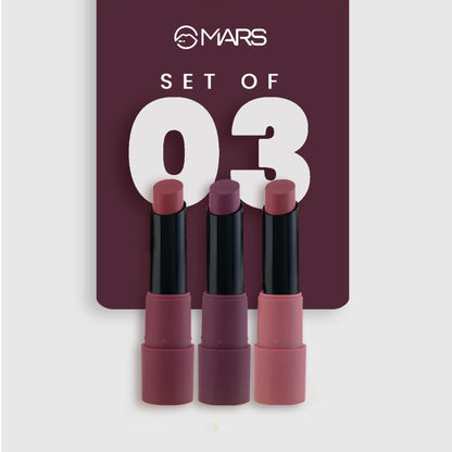 MARS Cosmetics Matte Lipsticks Box - 03 Plums - Distacart