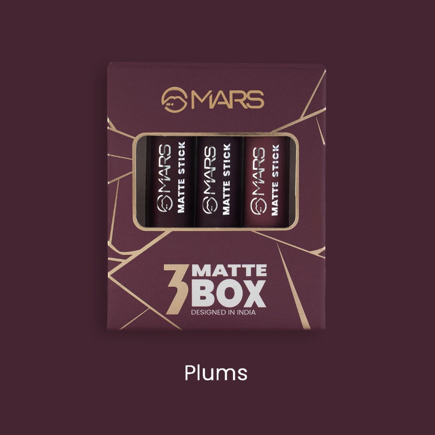 MARS Cosmetics Matte Lipsticks Box - 03 Plums - Distacart