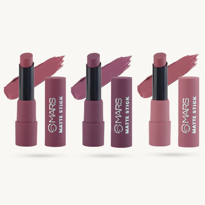 MARS Cosmetics Matte Lipsticks Box - 03 Plums - Distacart