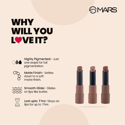MARS Cosmetics Matte Lipsticks Box - 04 Browns - Distacart