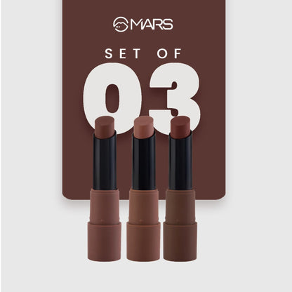 MARS Cosmetics Matte Lipsticks Box - 04 Browns - Distacart