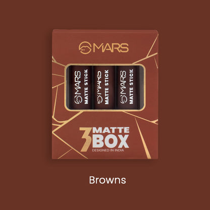 MARS Cosmetics Matte Lipsticks Box - 04 Browns - Distacart
