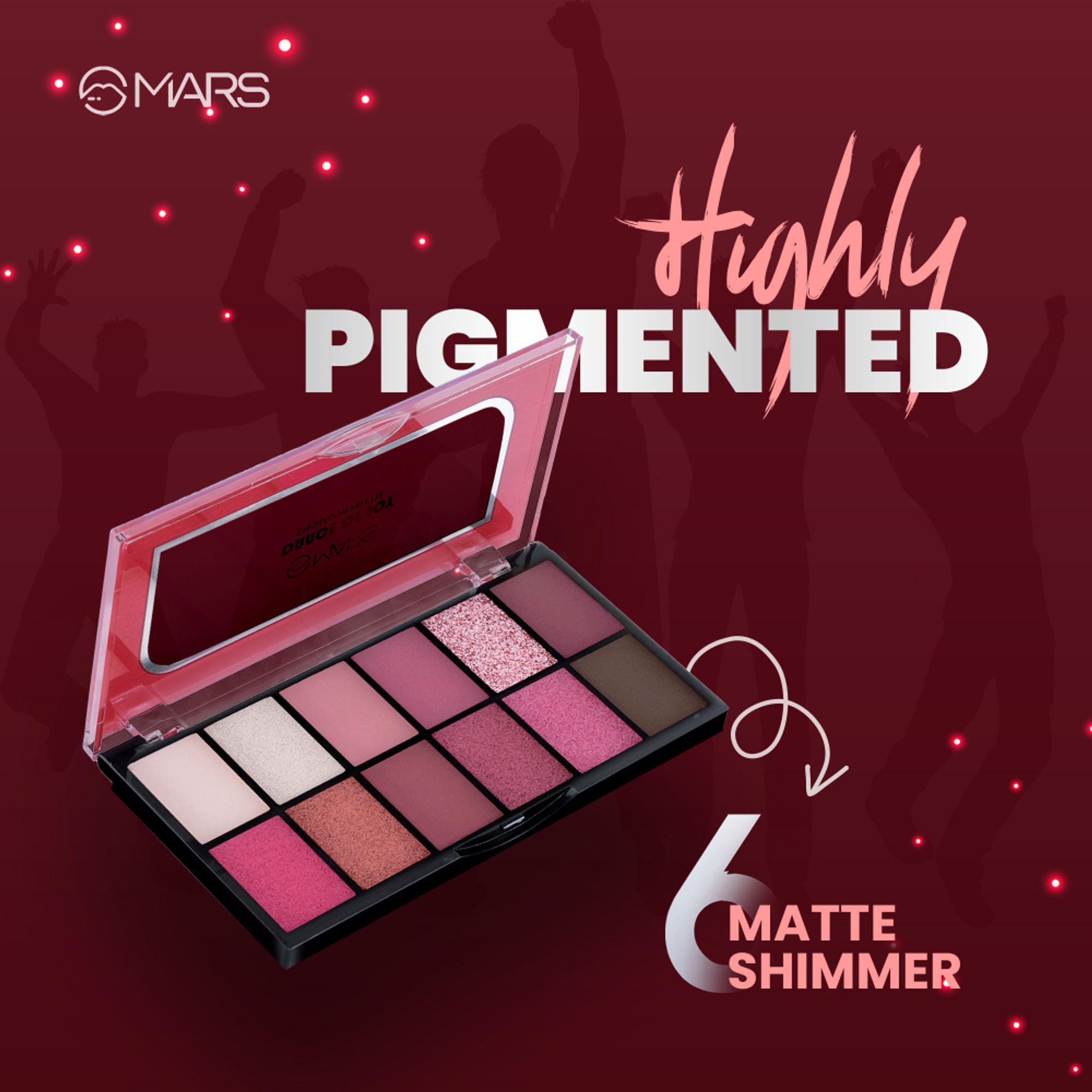 MARS Cosmetics Dance Of Joy Eyeshadow Palette - Shade 03 - Distacart