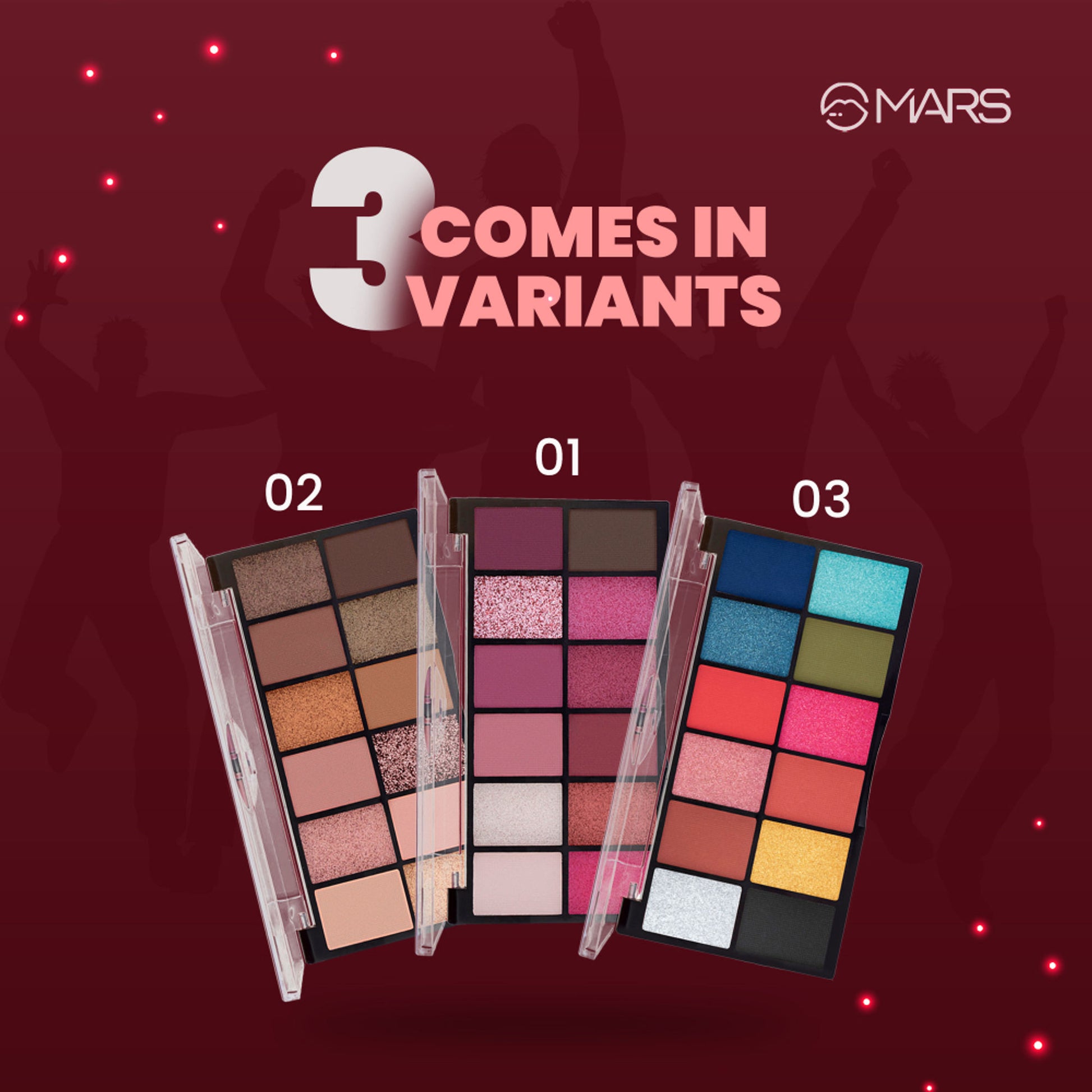 MARS Cosmetics Dance Of Joy Eyeshadow Palette - Shade 03 - Distacart