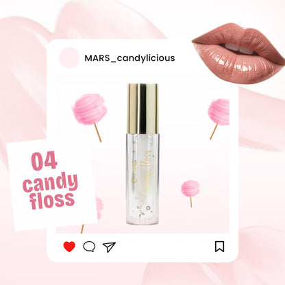 MARS Cosmetics Candylicious Colored Lip Gloss - Candy Floss - Distacart
