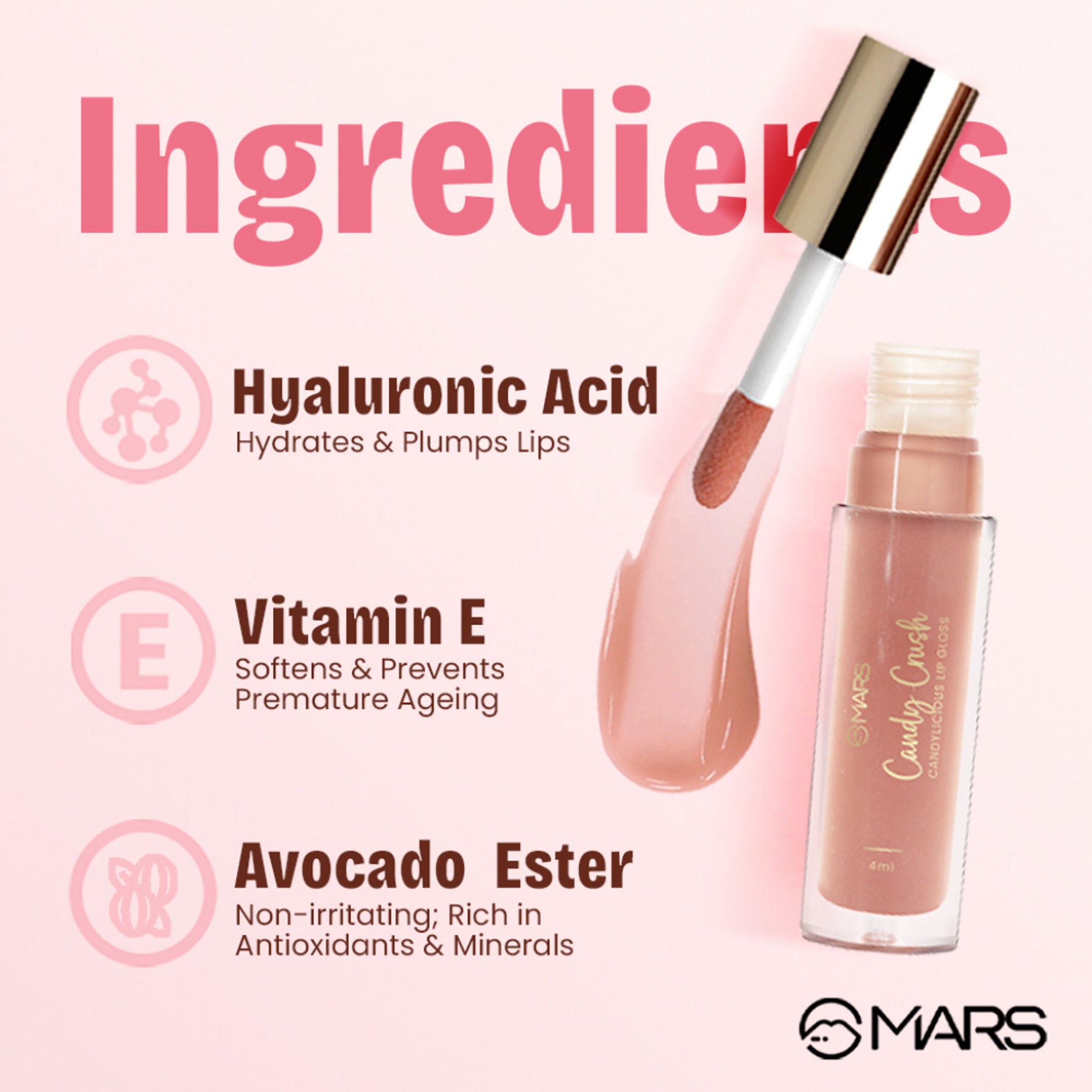 MARS Cosmetics Candylicious Colored Lip Gloss - Cherry Cola