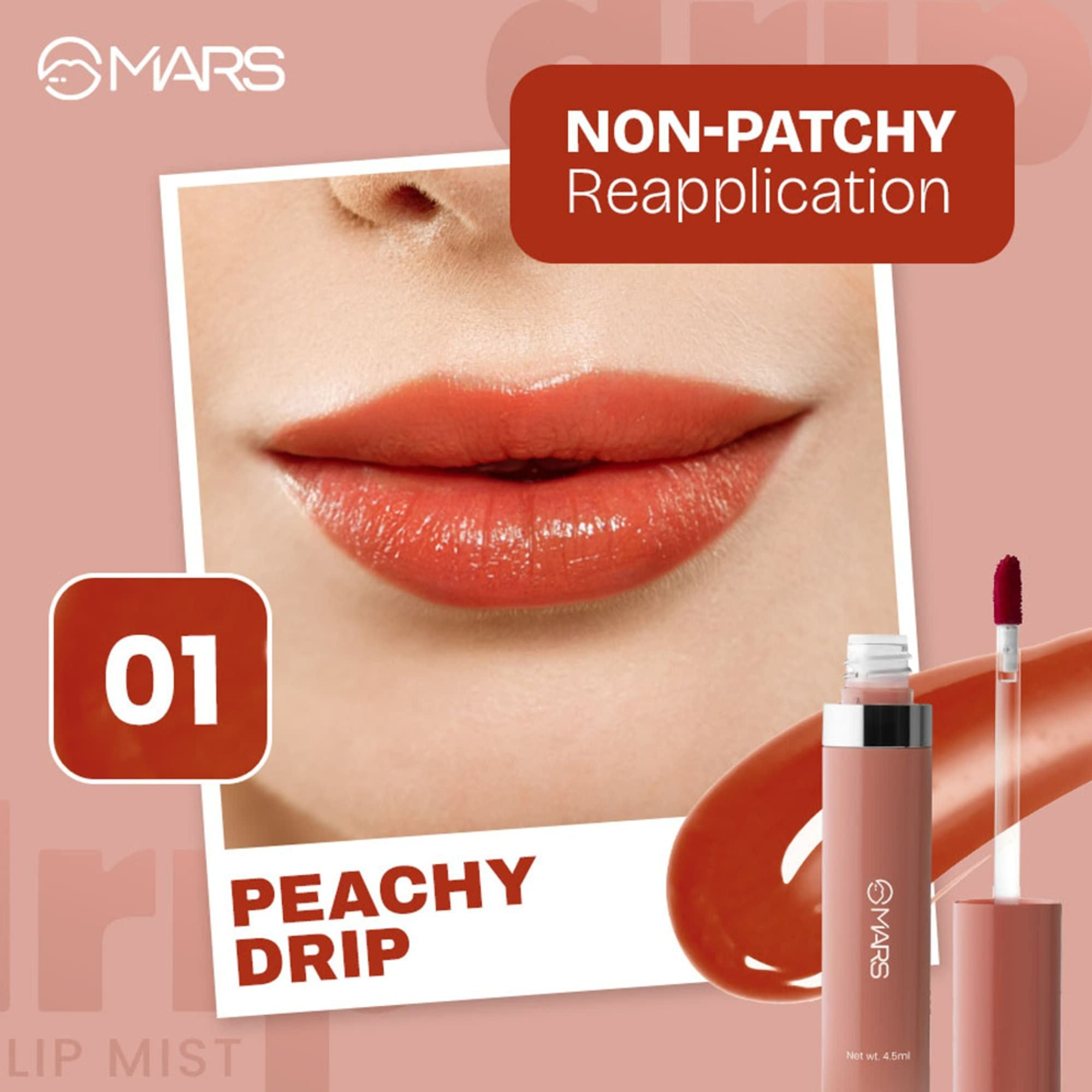 MARS Cosmetics Drip Lip Mist - 01 Peachy Drip