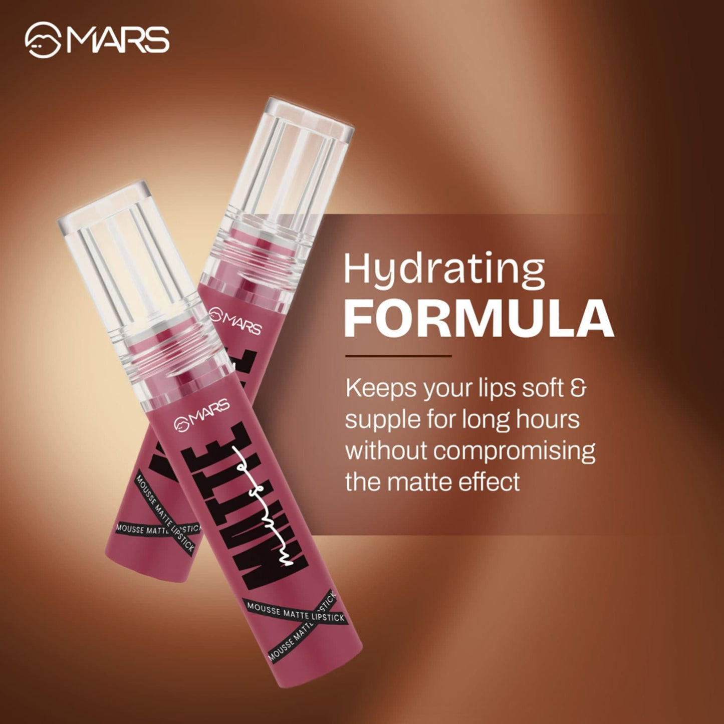 MARS Cosmetics Mousse Matte Lipstick - Leading Lady - Distacart