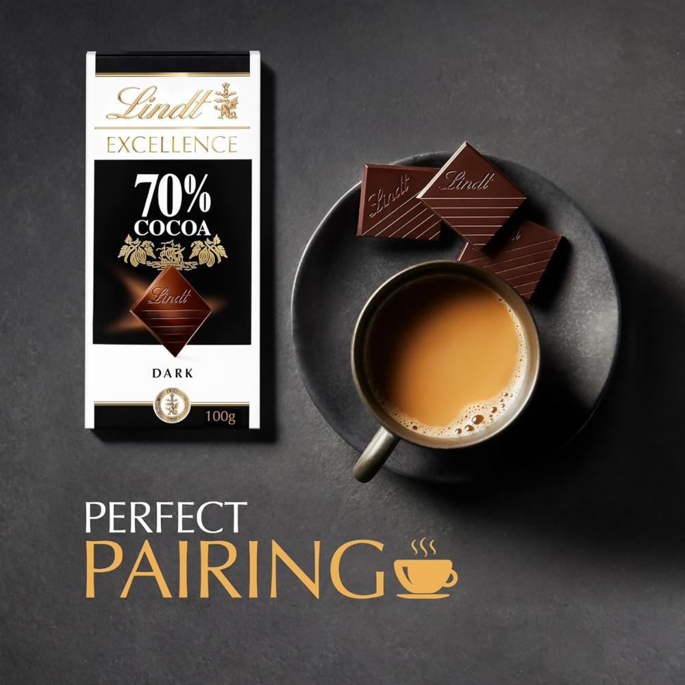 Lindt Excellence 70% Cocoa Dark Chocolate - Dista