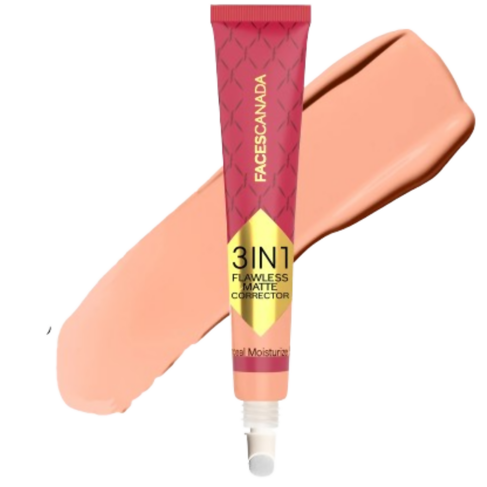 Faces Canada 3 in 1 Flawless Matte Concealer & Colour Correctors - Peach - Distacart
