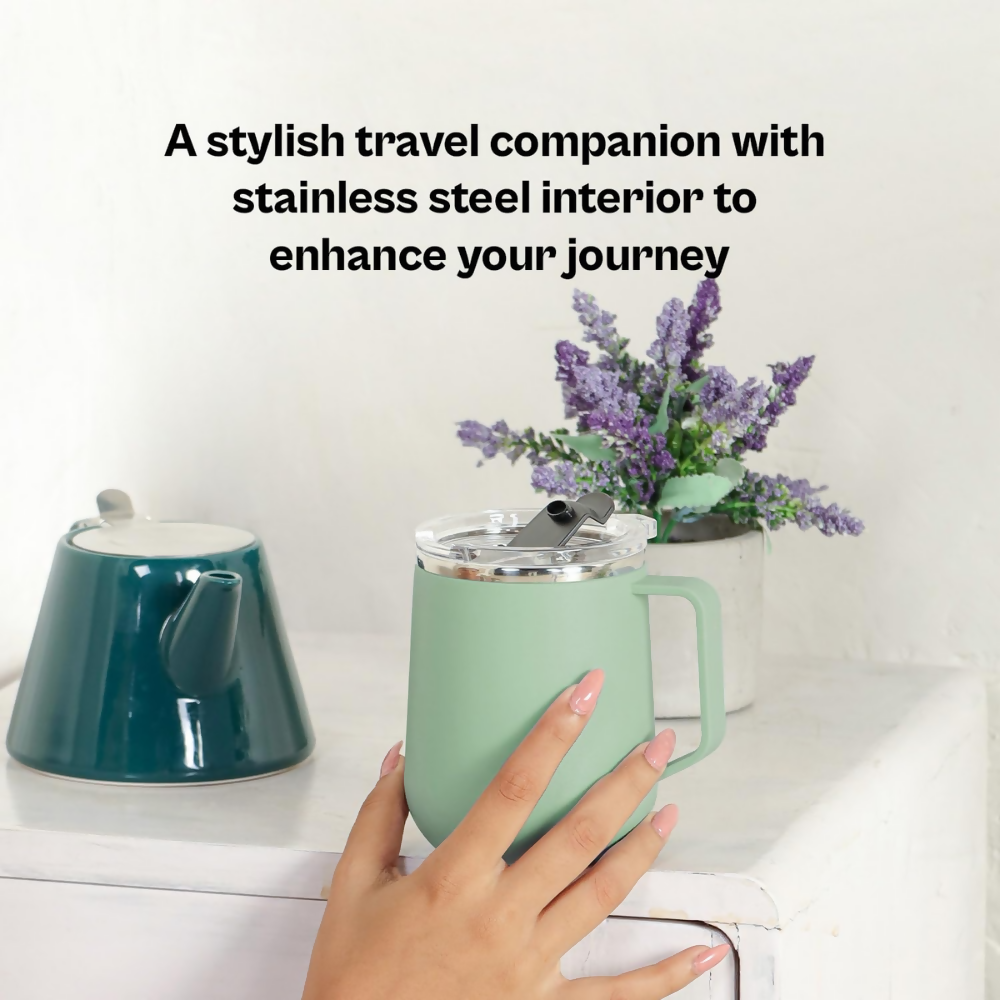 Udyan Tea Stainless Steel Insulated Mug - Mint Green - Dista