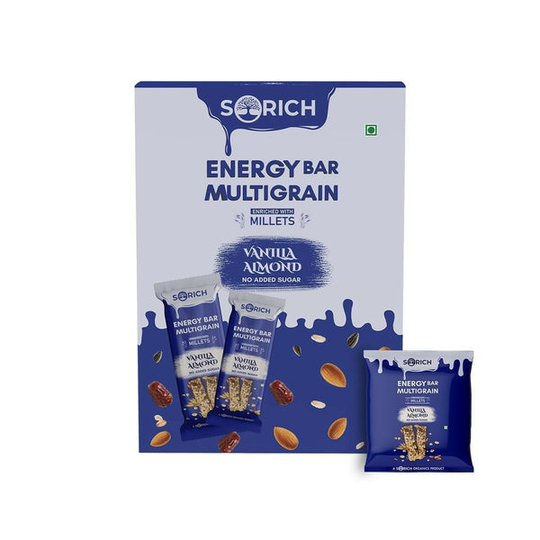 Sorich Organics Multigrain Energy Mini Bars Vanilla Almond - Distacart