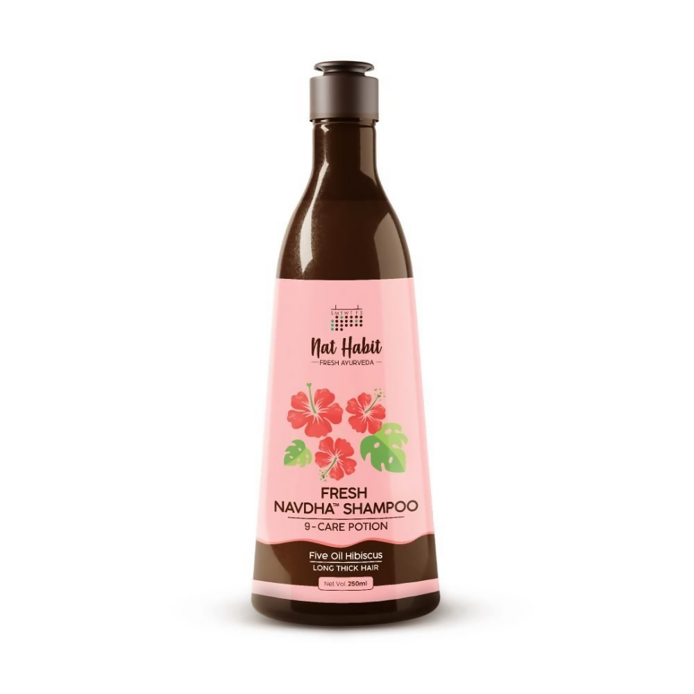 Nat Habit Five Oil Hibiscus Navdha Shampoo - Distacart