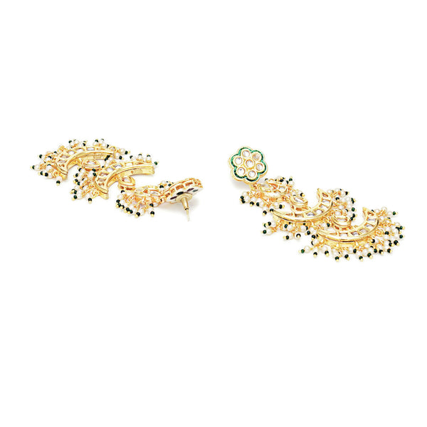 Kundan Earrings (Gold) - Ruby Raang - Distacart