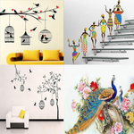 Thumbnail for Walltech Combo of 4 Wall Stickers - Dista
