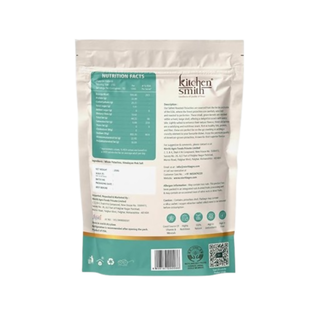 Kitchen Smith Salted Roasted Pista - Distacart
